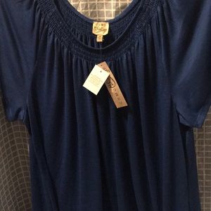 New Blue Como Vintage Top